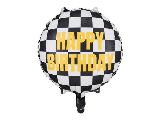 BALON HAPPY BIRTHDAY RACE 45cm