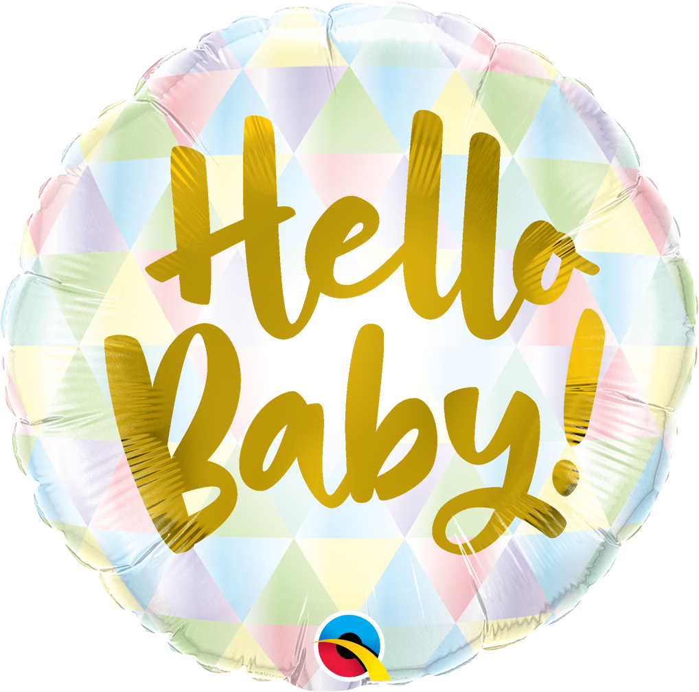 BALON ZA ROJSTVO, HELLO BABY 46cm