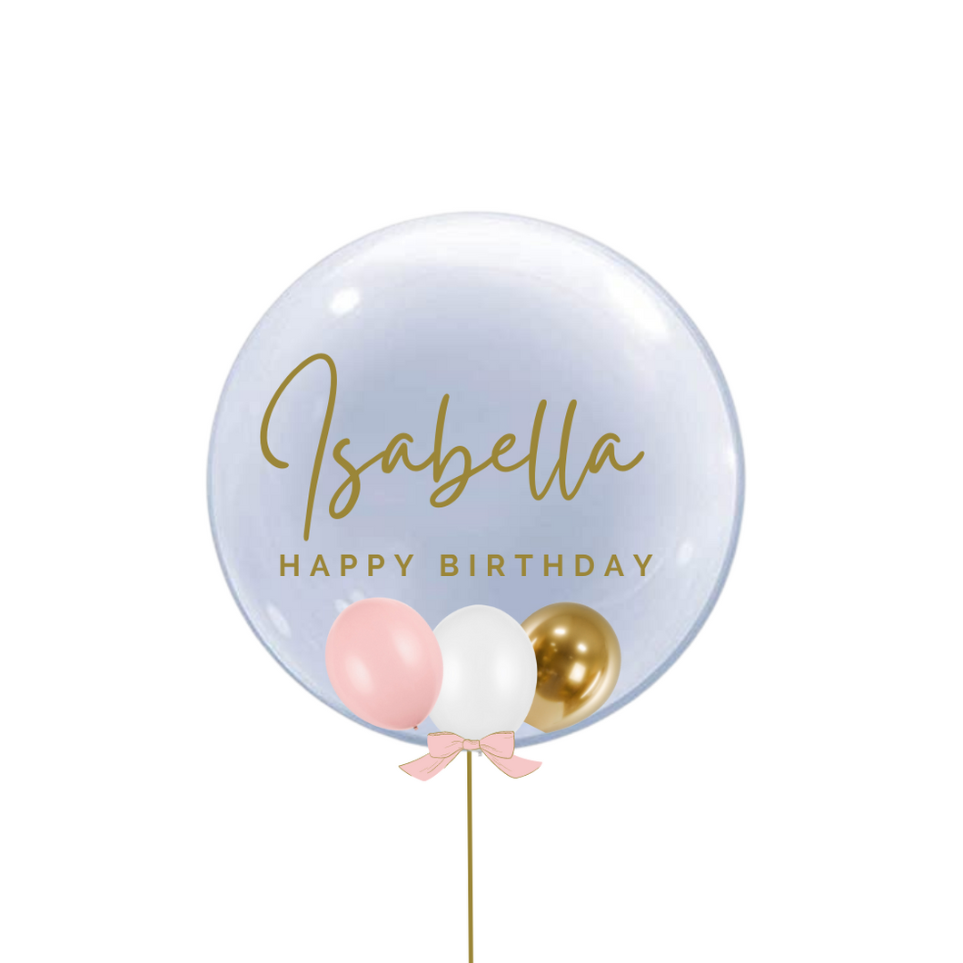 PERSONALIZIRAN DECO BUBBLE BALON GIRL