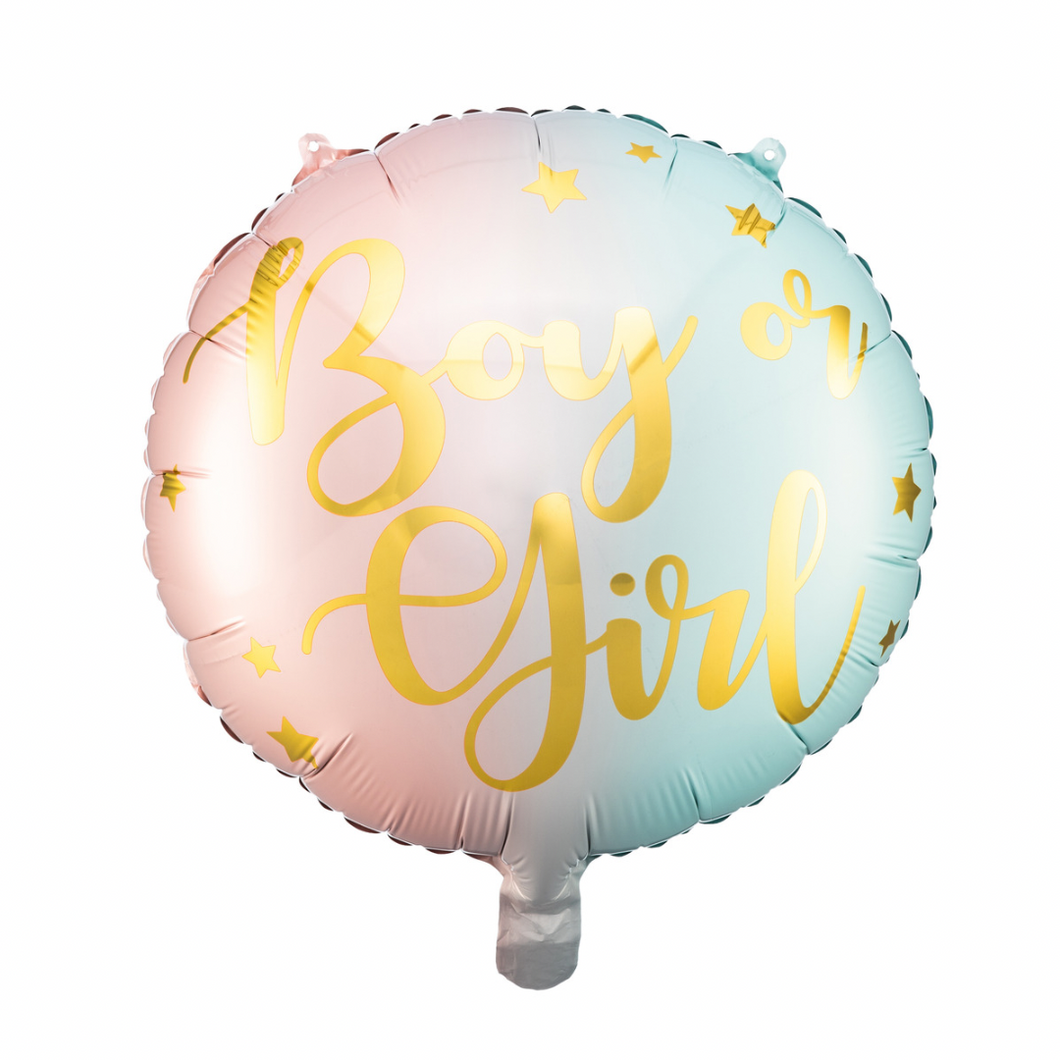 BALON  BOY OR GIRL 35cm