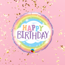 Naložite sliko v pregledovalnik galerije, BALON HAPPY BIRTHDAY RAINBOW 35cm
